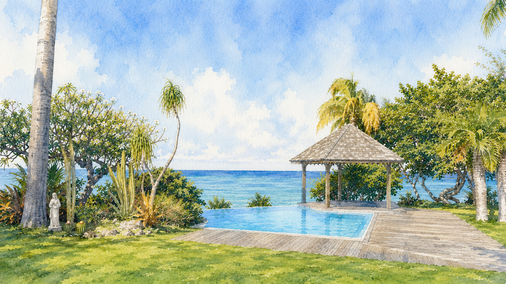 Aquarelle de Pointe Jacob